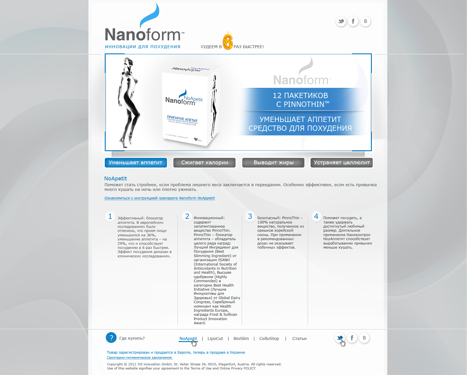 Создание сайта Nanoform 2