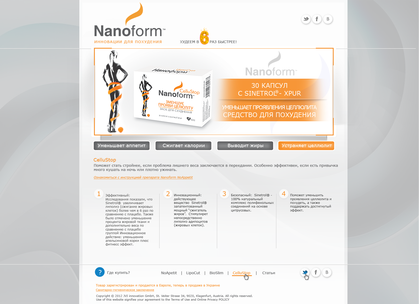 Создание сайта Nanoform 4